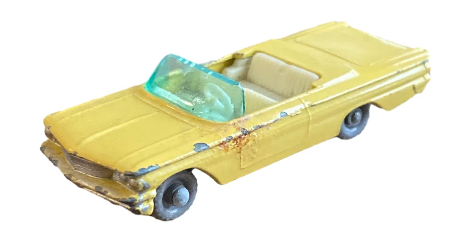 Lesney Matchbox No. 39 Pontiac Convertible Yellow Diecast - Image 4 of 4