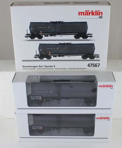 Märklin 47567 Juego de vagones cisterna envejecidos de colección con embalaje original | Condition: Gebraucht