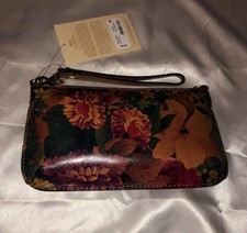 Patricia Nash Laurina Leather Wristlet Crossbody Multi Print Multi Color NWT