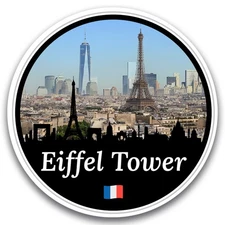 Magnet Me Up Eiffel Tower Magnet - 5" Round, for Fridge/Office Decor - USA Made