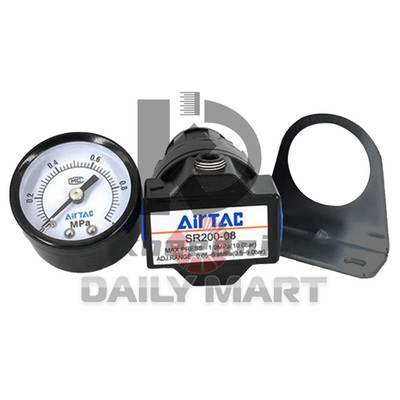 New In Box AIRTAC SR200-08 Air Pressure Regulating Valve
