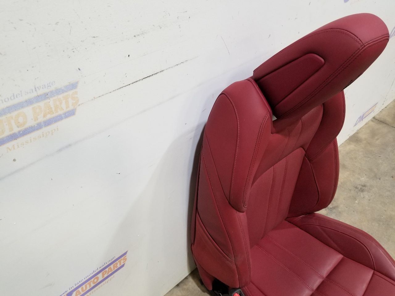 22 2022 MASERATI LEVANTE SEAT FRONT LEFT DRIVER RED LEATHER 
