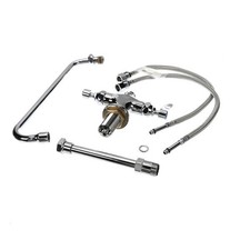 T&S Brass B020102 Double Pantry Faucet, Single Hole Base