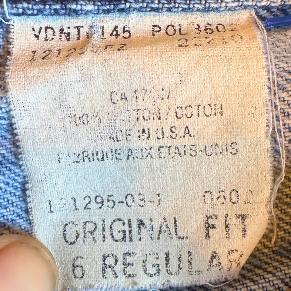 Vintage GAP Blue Jeans Original Fit 6 Regular Light Wash USA 90s Denim - Image 4 of 4