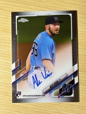 2021 Topps Chrome ALEX VESIA Rookie Auto On-Card #RA-AV DODGERS Star RC Pitcher. rookie card picture