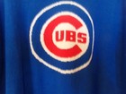 CHICAGO CUBS Blue MLB Licensed Womens Cold Shoulder Dress T-Shirt (XL) NWT $45 — photo 3