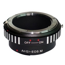 AiG-EM Adapter For Nikon F Mount G AF-S Lens to Canon EF-M Eos M M5 M6 Camera