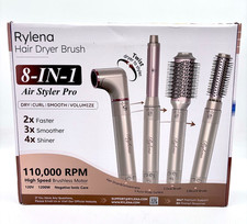 Rylena 8 in 1 High Speed Brushless Motor Air Styler Pro and Hair Dryer - Gold
