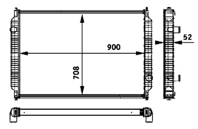 MAHLE CR 720 000P Kühler, Motorkühlung für BOVA,IRISBUS,SOLARIS