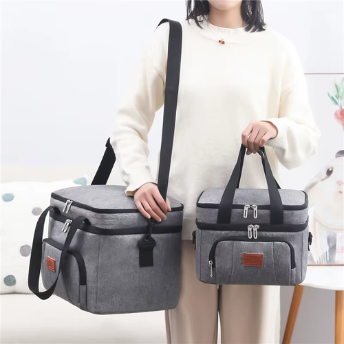 Multifunctional Double Layers Tote Cooler Lunch Bags for Women Men Large Capacit - Picture 5 of 21