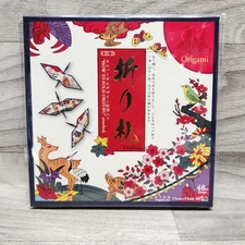 Japanese Origami Paper 48sheets / Orifuda Design Orizuru / Crane / 15cm 