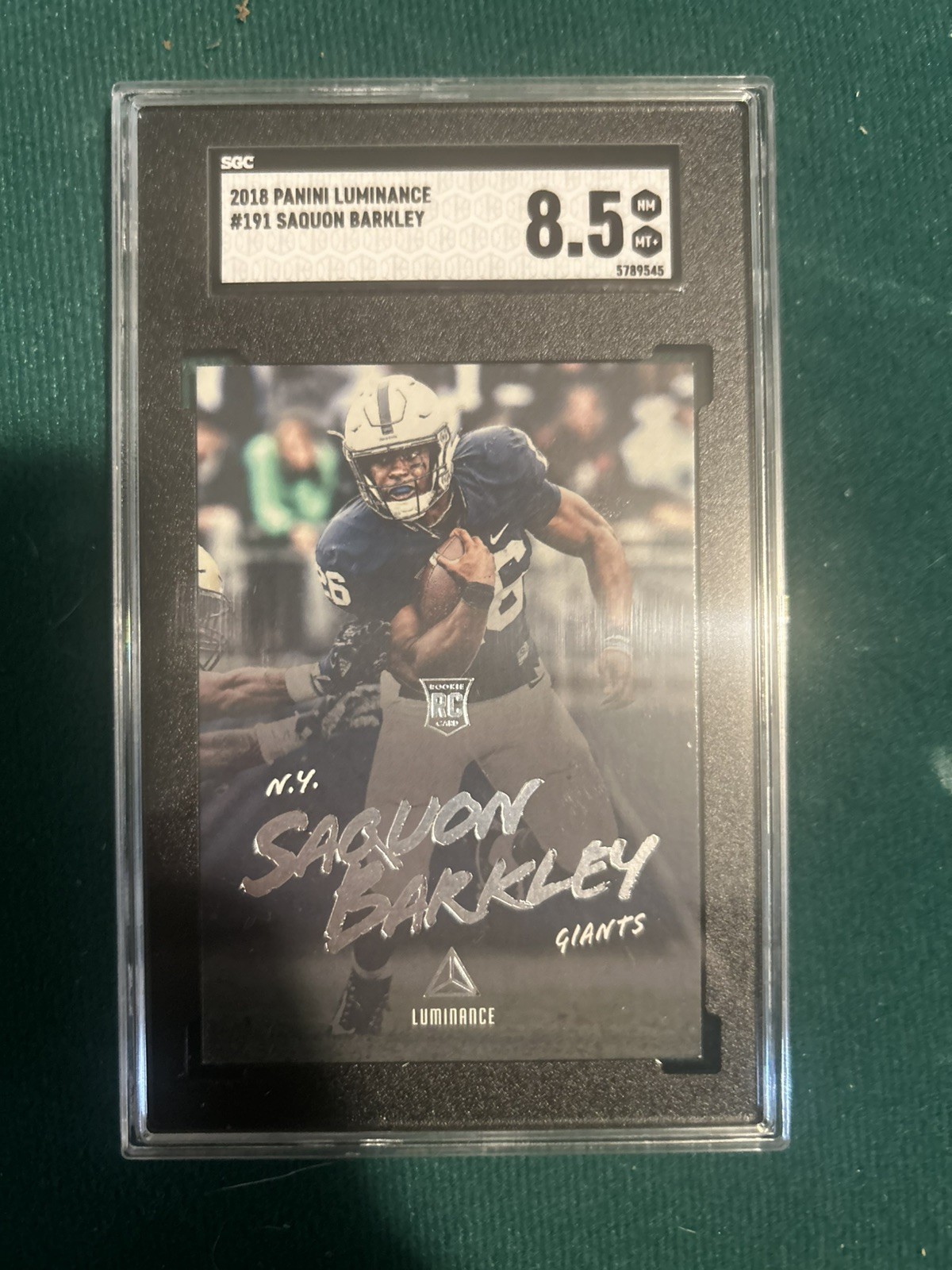 2018 Panini Luminance Rookie Saquon Barkley #191 Rookie RC