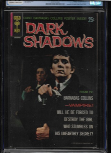 RARE 1969 1st ISSUE  DARK SHADOWS W/POSTER ATTACHED  GOLD KEY COMIC CGC 7.0 - Picture 6 of 8