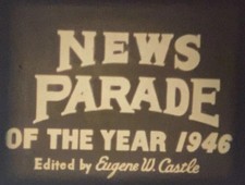News Parade 1946 8mm Film, WWII War Trials, Pope, Flying Wing, Atomic Bombs