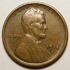 1914 S Lincoln Wheat Cent Penny F - VF  "Actual Coin Pictured"