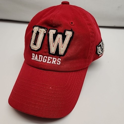 #ad #ad UW Badgers Red Hat University of Wisconsin Cap SlideBack By top of the world $9.60