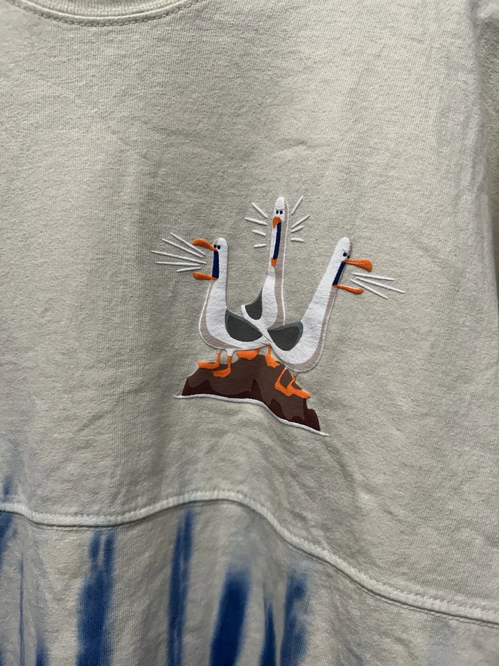 Camiseta Disney Parks Finding Nemo Blue Tie Dye Spirit Adulto P - Imagem 4 de 4