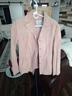Wilsons Leather Maxima Jacket Womens Medium Pink Suede Button Coat — photo 1