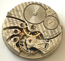 Vintage 16s South Bend Grade 219 Pocket Watch Movement 19 Jewels