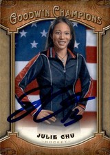Julie Chu Signed Auto 2014 Upper Deck Goodwin Champions Card Team USA