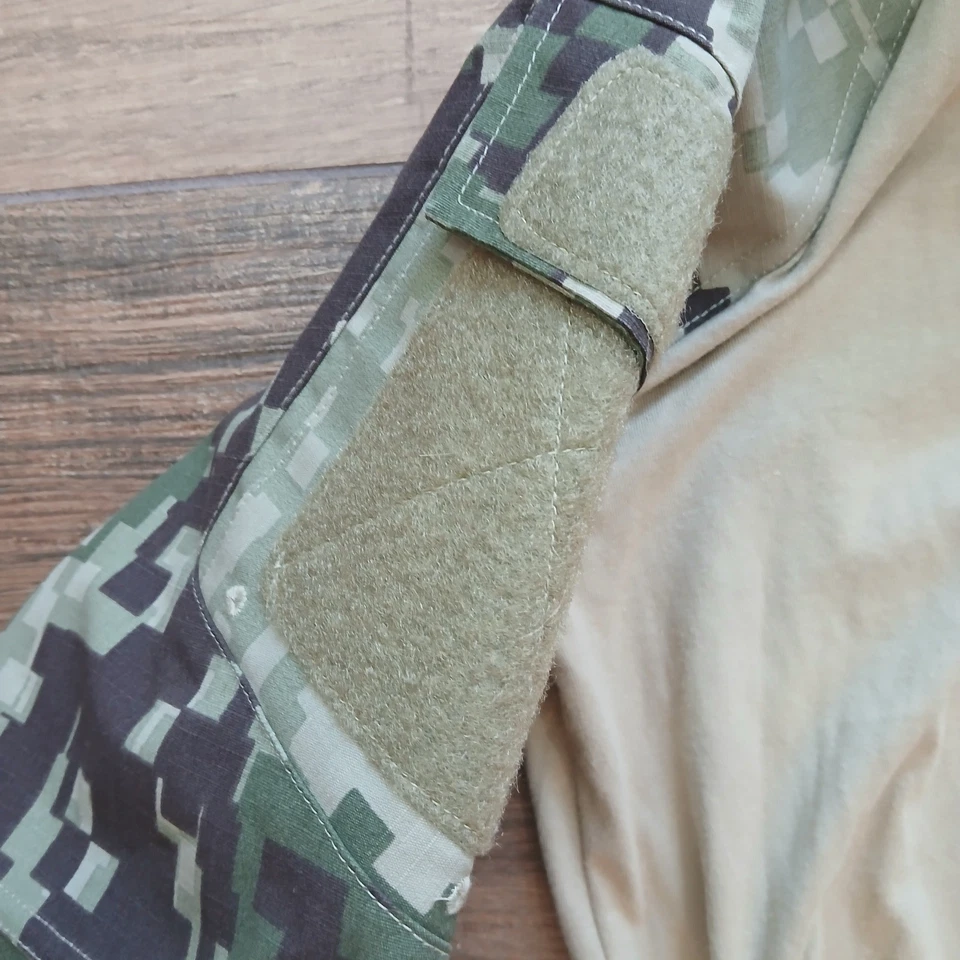 Camisa de Combate Táctica LBX Juvenil Bronceada Binter Defensa Digital Camuflaje Militar Foto 4 de 4