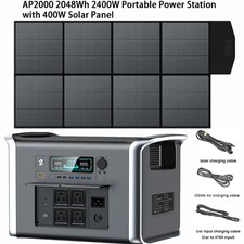 2400W 1600W 500W Portable Power Station,200W 100W Solar Panel, Solar Generator