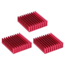 3 Pcs Heatsink 40x40x11mm Aluminum Heat Sink with Thermal Blue Sticker Red