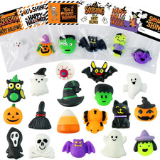 24Pack Halloween Mochi Squishy Toys,Halloween Party Favors, Halloween Classroom