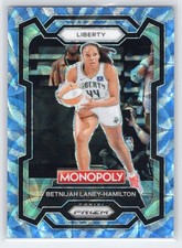 Betnijah Laney-Hamilton - Prizm Monopoly WNBA - Tiger Stripe Boardwalk Blue