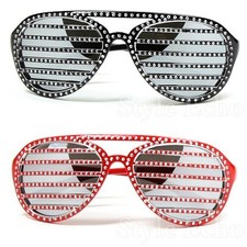 Retro Slotted Mirror Women Men Fashion Sunglasses