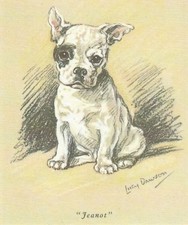 French Bulldog Puppy - CUSTOM MATTED - Dog Art Print - Lucy Dawson