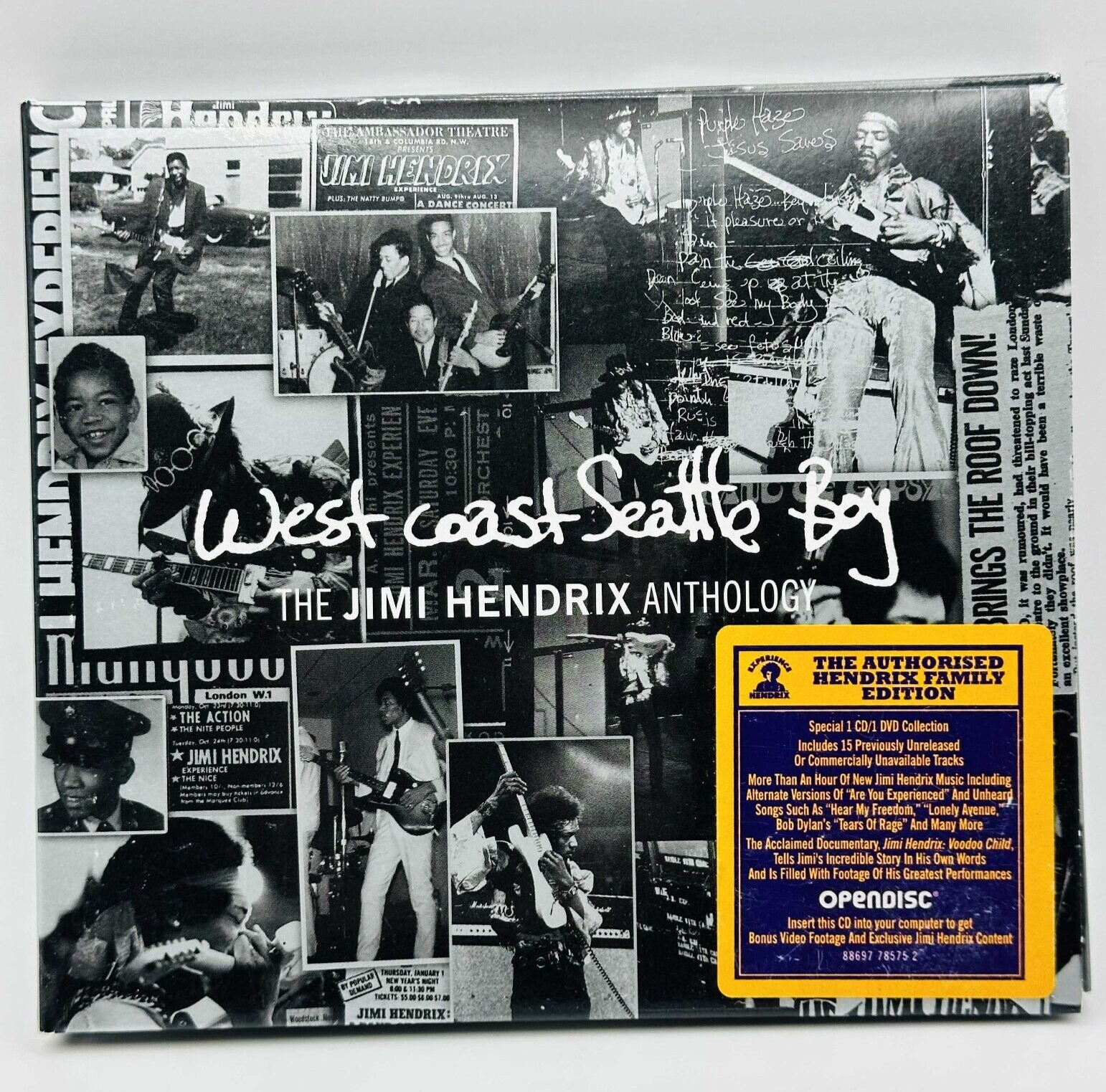 West Coast Seattle Boy: The Jimi Hendrix Anthology CD & DVD