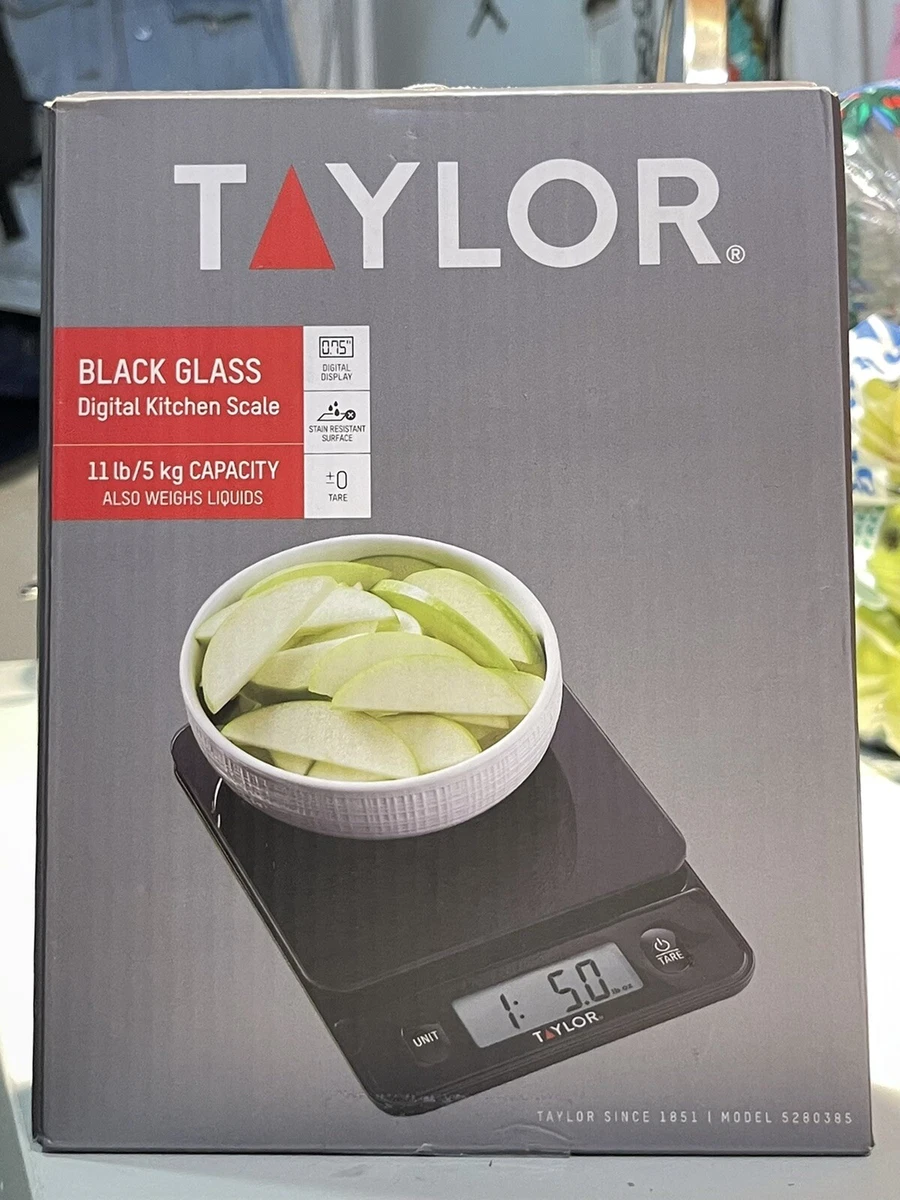 Taylor Digital 11lb Glass Top Food Scale - Silver