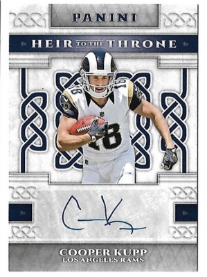COOPER KUPP 2017 PANINI HEIR TO THE THRONE ROOKIE AUTO AUTOGRAPH RC CARD!