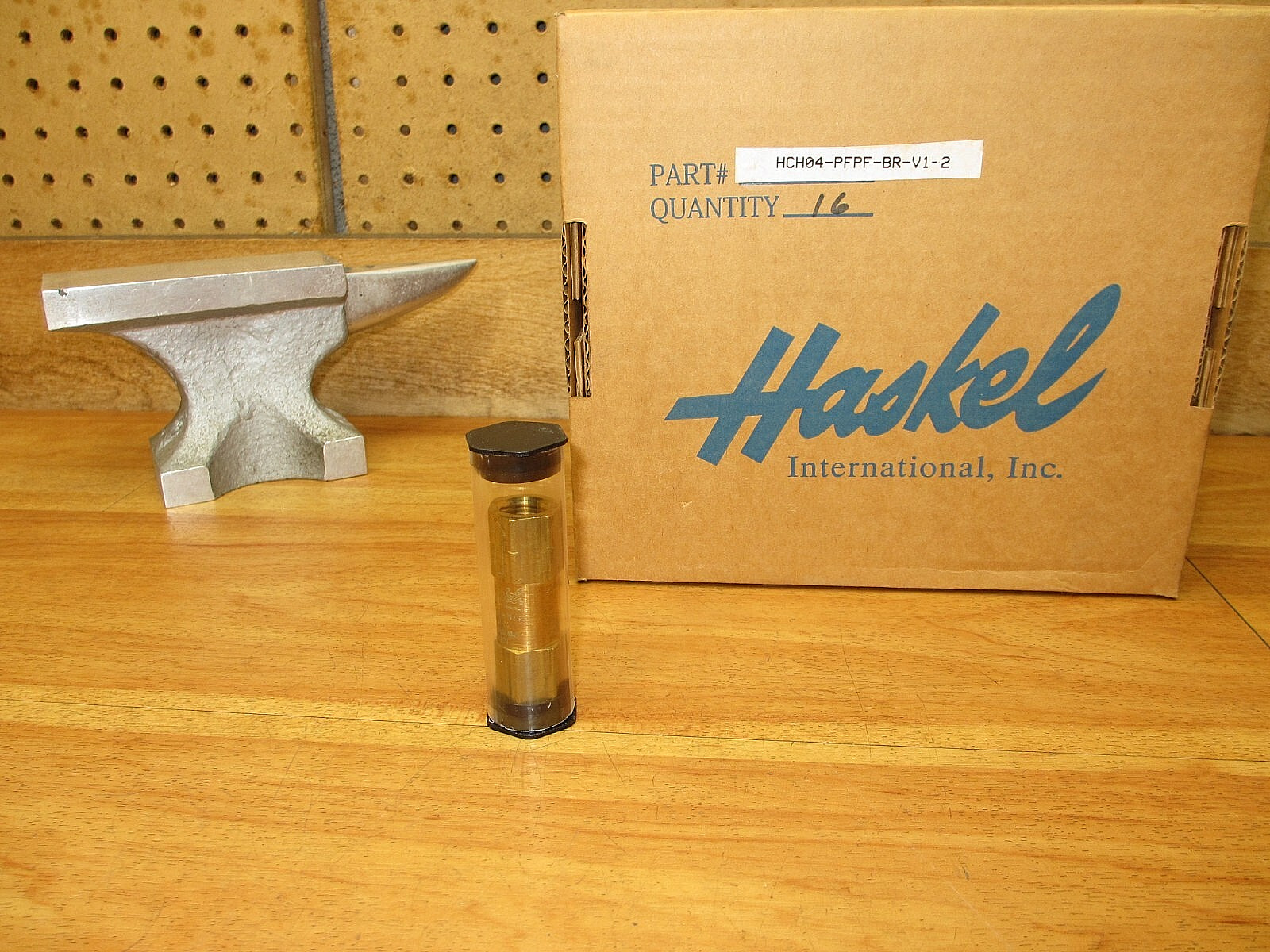 Haskel HCH04-PFPF-BR-V1-2 *NEW* 4500psi Check Valve Brass HCH04