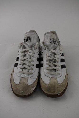 adidas Samba Classic Mens Size 9 White Black Athletic Leather Sneakers *READ* - Picture 5 of 7