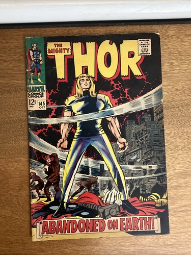 Thor #145 1967 Marvel Comics Stan Lee Comic Book VG
