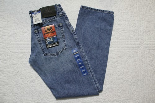 NEW BOY'S LEE PREMIUM SELECT STRAIGHT FIT SURE 2 FIT DENIM BLUE JEANS NWT - Picture 21 of 28