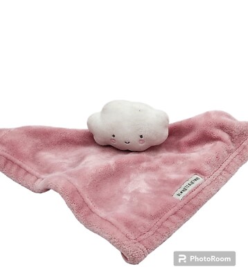 Blankets and Beyond Cloud Lovey Security Blanket Pink Plush Soft Toy Baby 13''