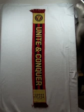 Ruffneck Atlanta United Unite & Conquer Striped Fringe Scarf One Size Beer 57"x8