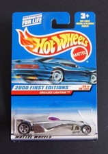Hot Wheels 2000 First Editions Greased Lightning Long Card