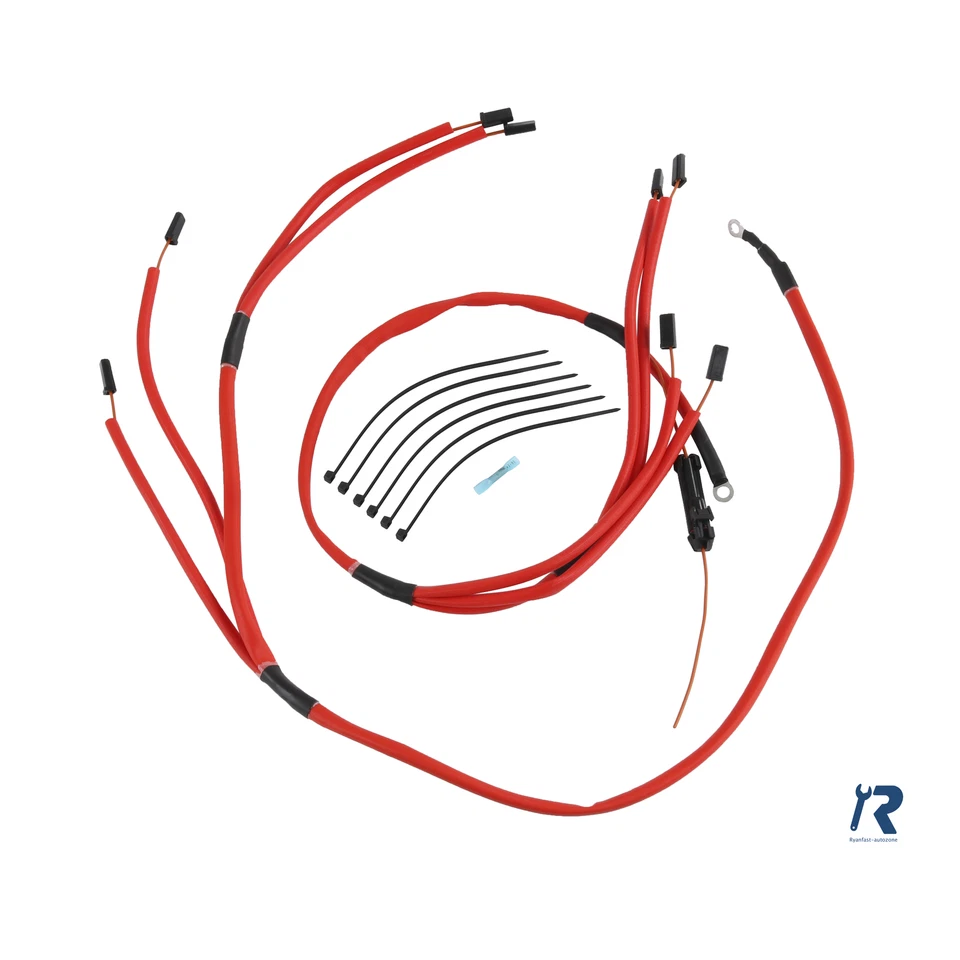 Glow Plug Harness Kit(Red) for ALL Chevrolet / GMC 6.5L Turbo Diesel Engines - Image 3 of 4