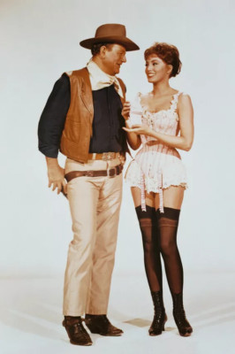 John Wayne Charlene Holt volle Länge Studio Pose El Dorado 4x6 Foto 