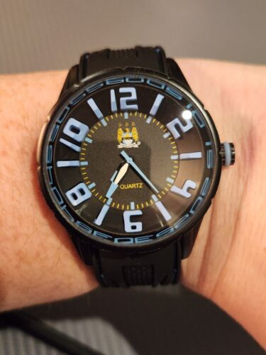 BOXED MENS MAN CITY (Official Merchandise) QUARTZ WATCH. NEW π. - Picture 18 of 24