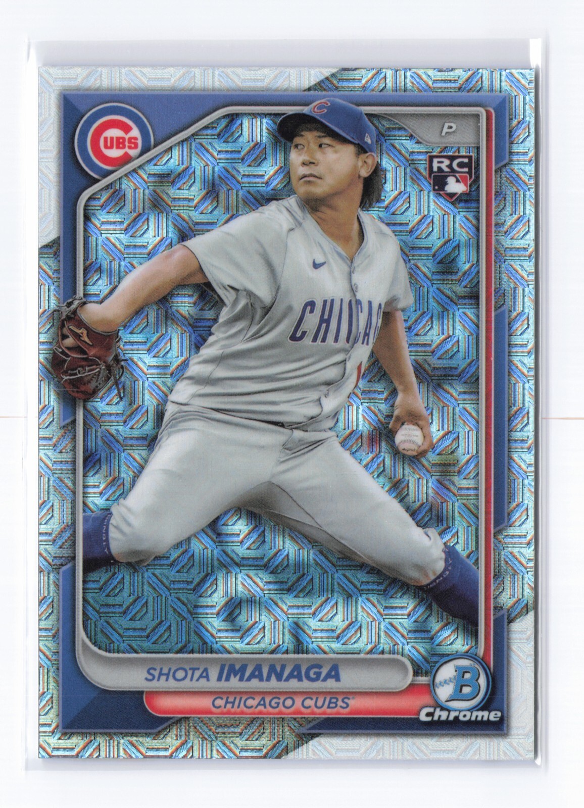 2024 Bowman Chrome Mojo Refractor Shota Imanaga RC # 41 Cubs