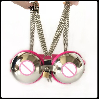 Stainless Steel Bra Female Chastity Device Breast Protection Limit Belt Women