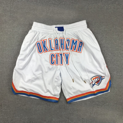 Oklahoma City Thunder Basketball Shorts genäht S-2XL