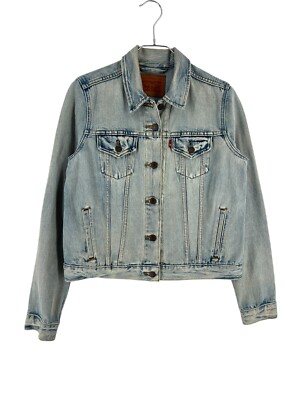 Levi's Strauss & Co Denim Trucker Jacke Mantel Damen Größe M