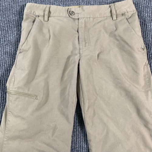 Merrell Pants Womens 6 Beige Flat Front Straight Leg Baggy Outdoors Hiking 30x30 - Picture 3 of 14