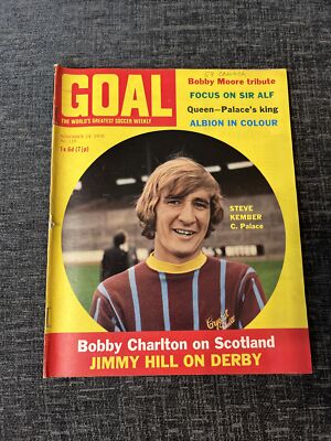 Goal Magazine - 14 Nov 1970 - West Brom Team Group John Fitzpatrick